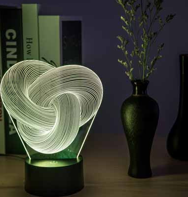 LED 3D Twist Abstract Light